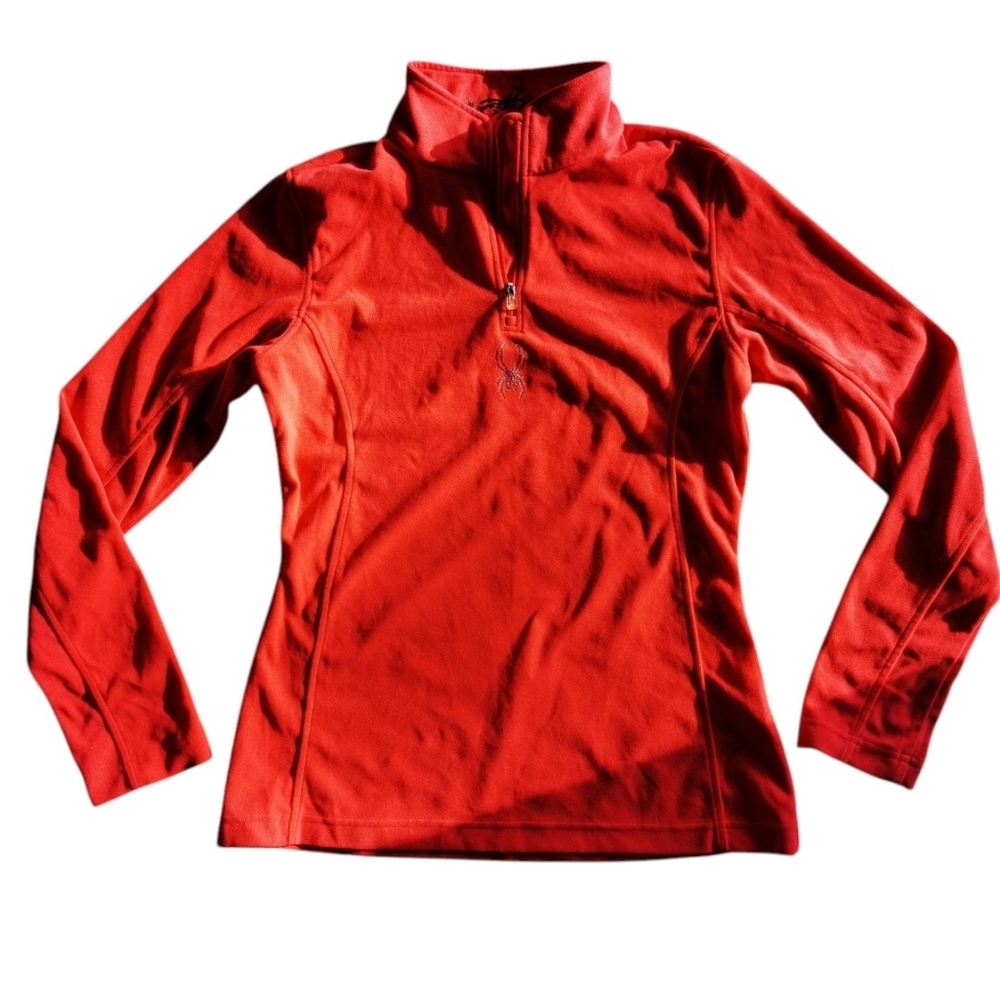 Red Quarter-Zip Pullover